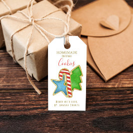 Julgrutans hemgift med Kärlek Cookies Presentetikett