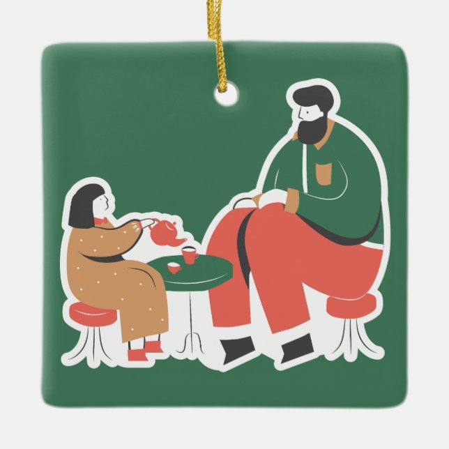 Julgrute Julgransprydnad Keramik (Framsida)