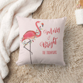 Julgrute Rosa Flamingo Personlig Kudde