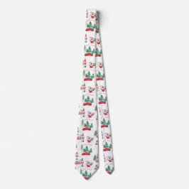 Julgryn Elves Red Farm Lastbil Slips