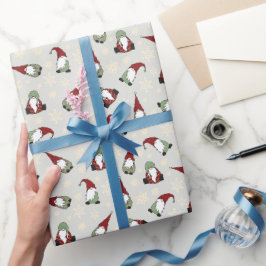 Julgryn för Cute Red och Grönt Presentpapper