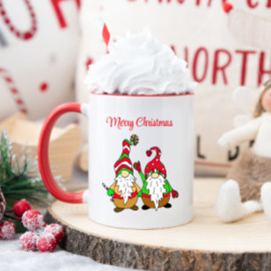 Julgryn för Cute Tecknad Mugg