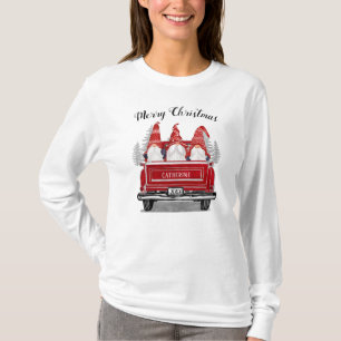 Julgryn i Hats Vintage Red Lastbil Helgdag T Shirt
