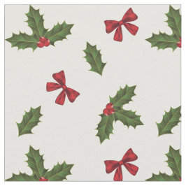 Julgryn och rödstrumpa Mönster Tyg