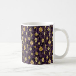 JULGRYTT LILA MED GULD JULGRANSPRYDnader Kaffemugg