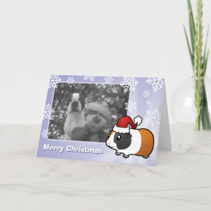 Julguinea Gris (slätt hår) Helgkort