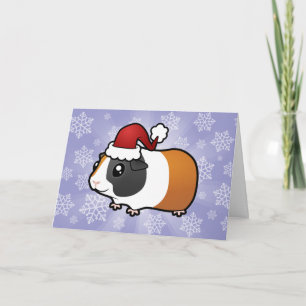 Julguinea Gris (slätt hår) Helgkort