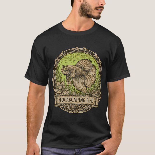 Julguld fisk t shirt (Framsida)