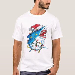 Julhaj Ljus T-skjortan Manar Sharkmas T Shirt