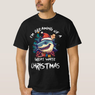 Julhaj Santa Hat Julafton Santa Jaws Funny Sh T Shirt