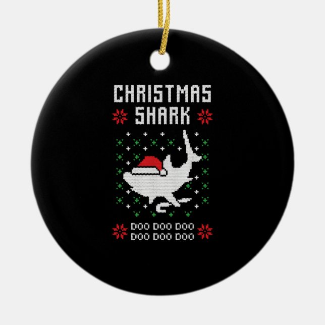 Julhaj Ugly jul Julgransprydnad Keramik (Framsidan)