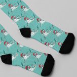 Julhak Santa Jaws Strumpor<br><div class="desc">Den här designen kan vara personlig om du väljer Redigera design. Du kan också överföra till andra objekt. Kontakta mig på colorflowcreations@gmail.com eller använda alternativet chatta överst på sidan om du vill ha den här designen på en annan produkt eller behöver hjälp med den här designen. Se mer av mina...</div>