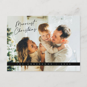 Julhälsning, familjefoto vykort