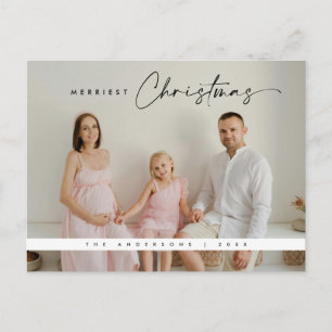Julhälsning, familjefoto vykort