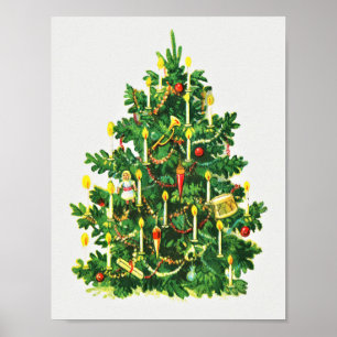 Julhälsningar (1921) vintage konst poster