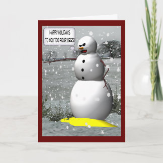 "Julhälsningar den julpling" snögubben kort