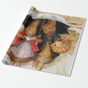 "Julhälsningar" från Beatrix Potter Presentpapper