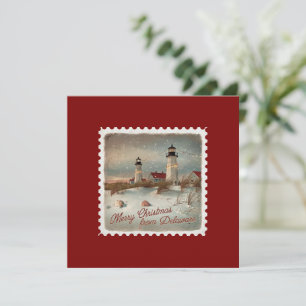 Julhälsningar från Delaware Helgdag Card Julkort