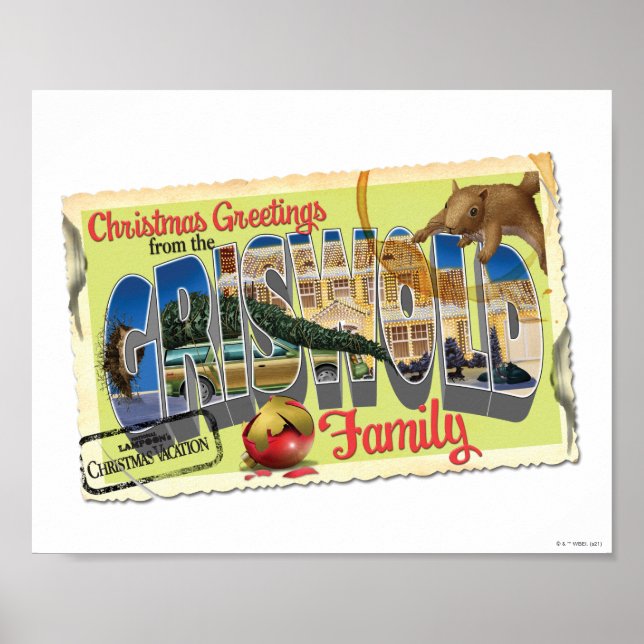 Julhälsningar från Griswold-familjen Poster (Framsidan)