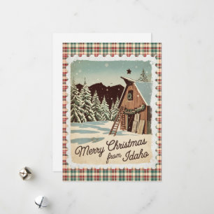 Julhälsningar från Idaho Helgdag Card Julkort