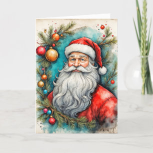 Julhälsningar från Jultomten Helgkort