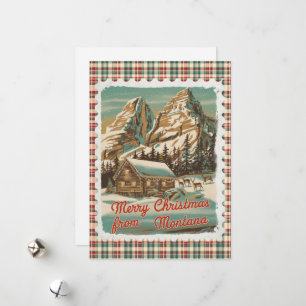 Julhälsningar från Montana Helgdag Card Julkort