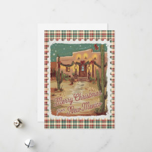 Julhälsningar från New mexico Helgdag Card Julkort