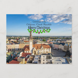 Julhälsningar från Olomouc, Tjeckien Vykort