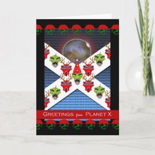 Julhälsningar från Planet X, Julafton Utomjordinga Helgkort