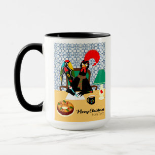 Julhälsningar från Tupp i Portugal Mugg