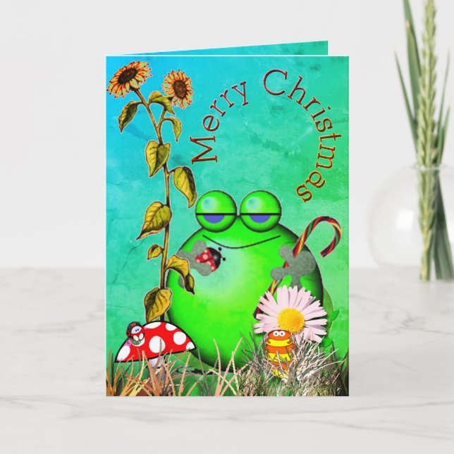 Julhälsningar från ungar helgkort (Framsida)