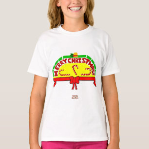 Julhälsningar Girls White Basic T Shirt