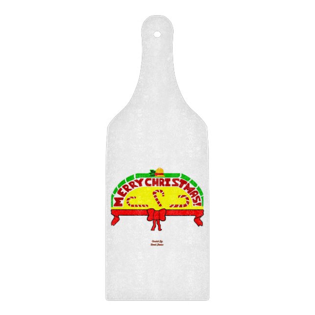 Julhälsningar Glass Skärpta Paddel (Framsidan)