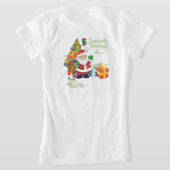 Julhälsningar Håll dig cool överallt T-Shirt (Laydown Baksida)