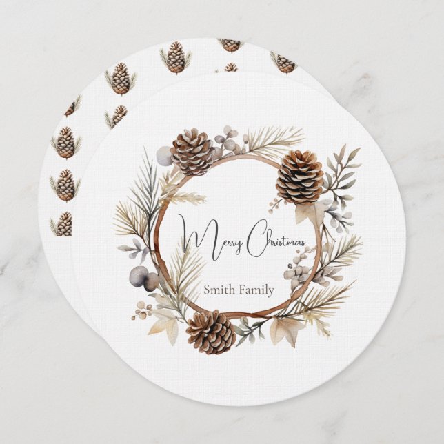 Julhälsningar Inbjudningar (Fram/baksida)