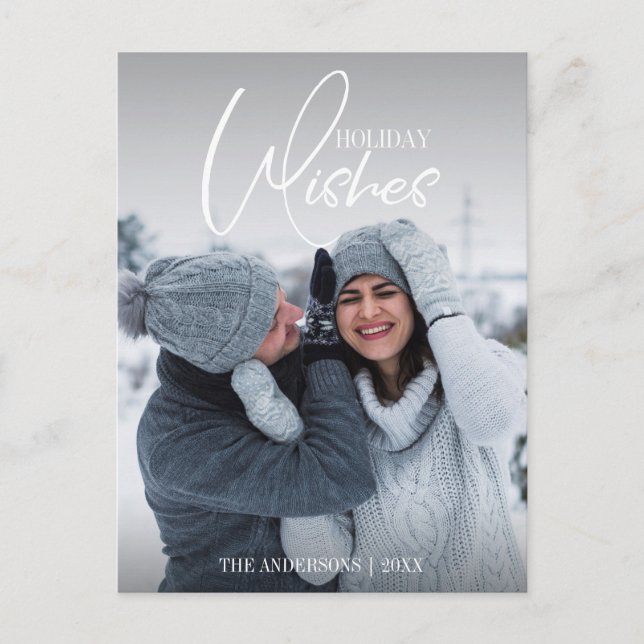 Julhälsningar Jul Foto Julkort Helg Vykort (Framsida)