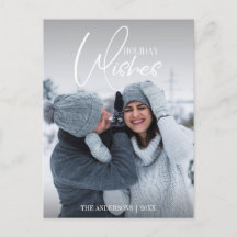 Julhälsningar Jul Foto Postkort