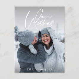 Julhälsningar Jul Foto Postkort Helg Vykort