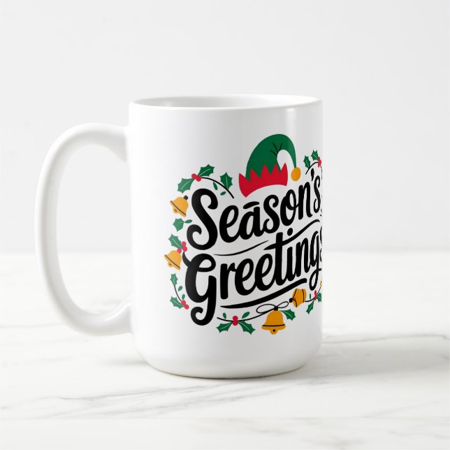 Julhälsningar jul kaffemugg (Vänster)