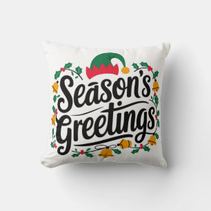Julhälsningar jul kudde