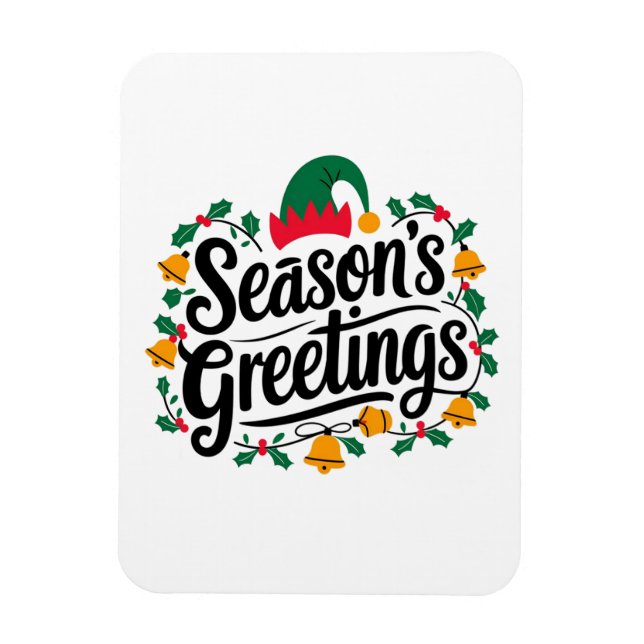 Julhälsningar jul magnet (Vertikal)
