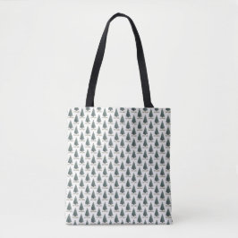 Julhälsningar. Julgran design Tygkasse