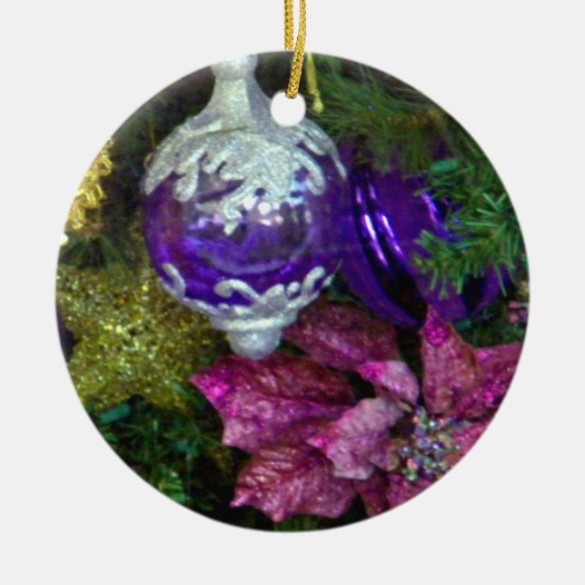 Julhälsningar_ Julgransprydnad Keramik (Framsidan)