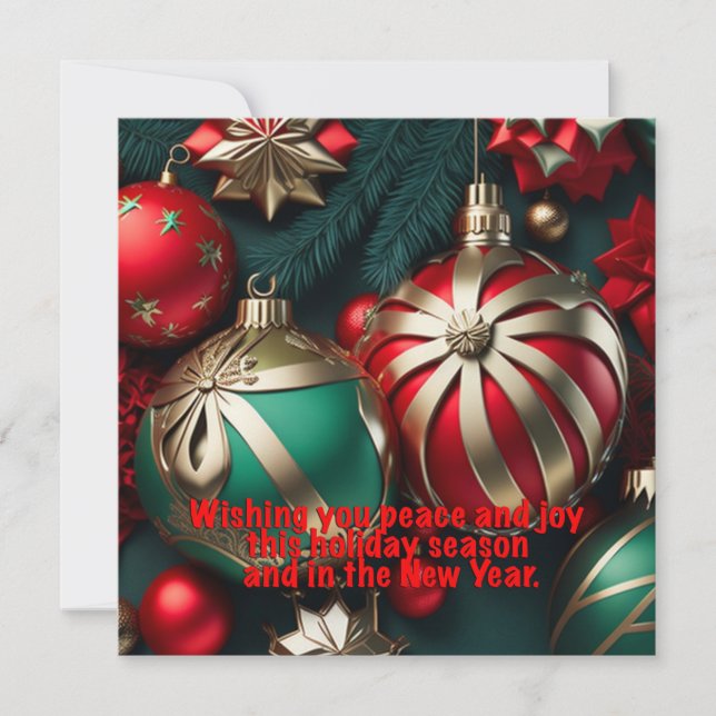 Julhälsningar Julkort (Framsida)