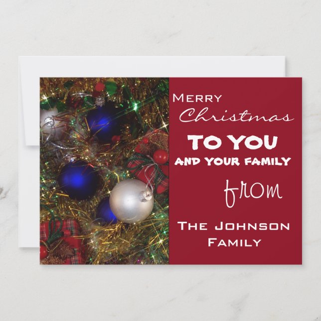 Julhälsningar Julkort (Framsida)