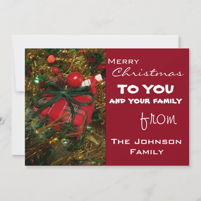 Julhälsningar Julkort (Framsida)