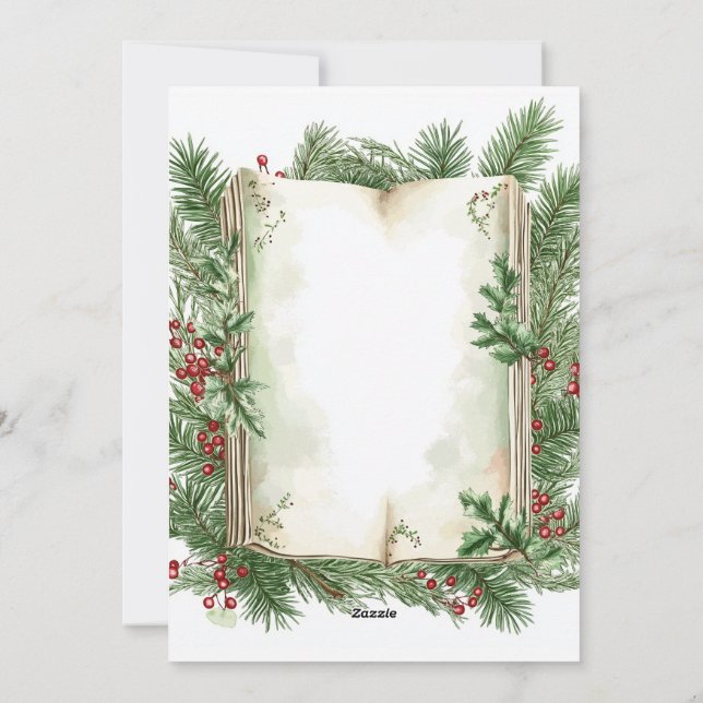 Julhälsningar Julkort (Baksida)