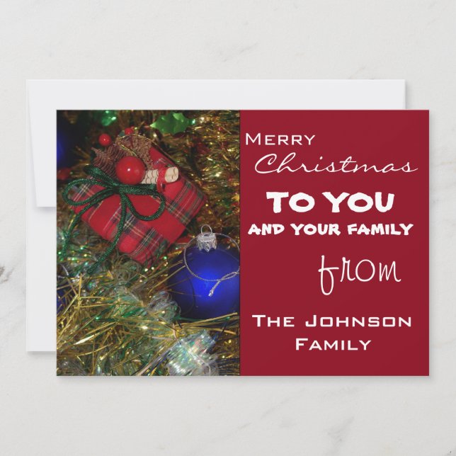 Julhälsningar Julkort (Framsida)