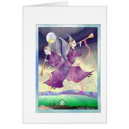 Julhälsningar julkort i Änglar OBS Kort