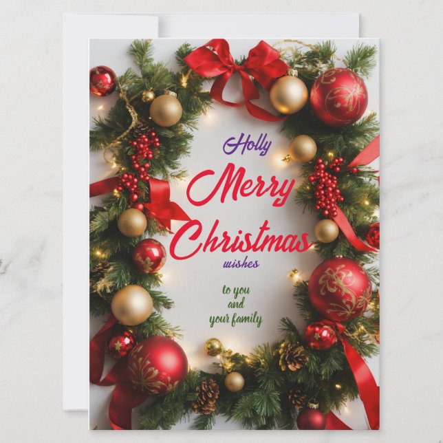 Julhälsningar Kort (Framsida)